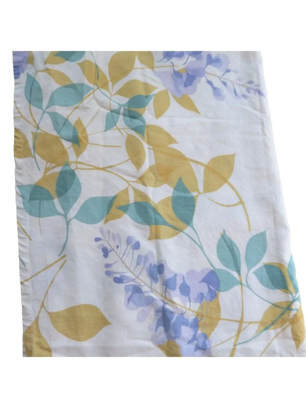 Vintage 90s Martha Stewart Collection Multicolor Floral Cotton Shower Curtain